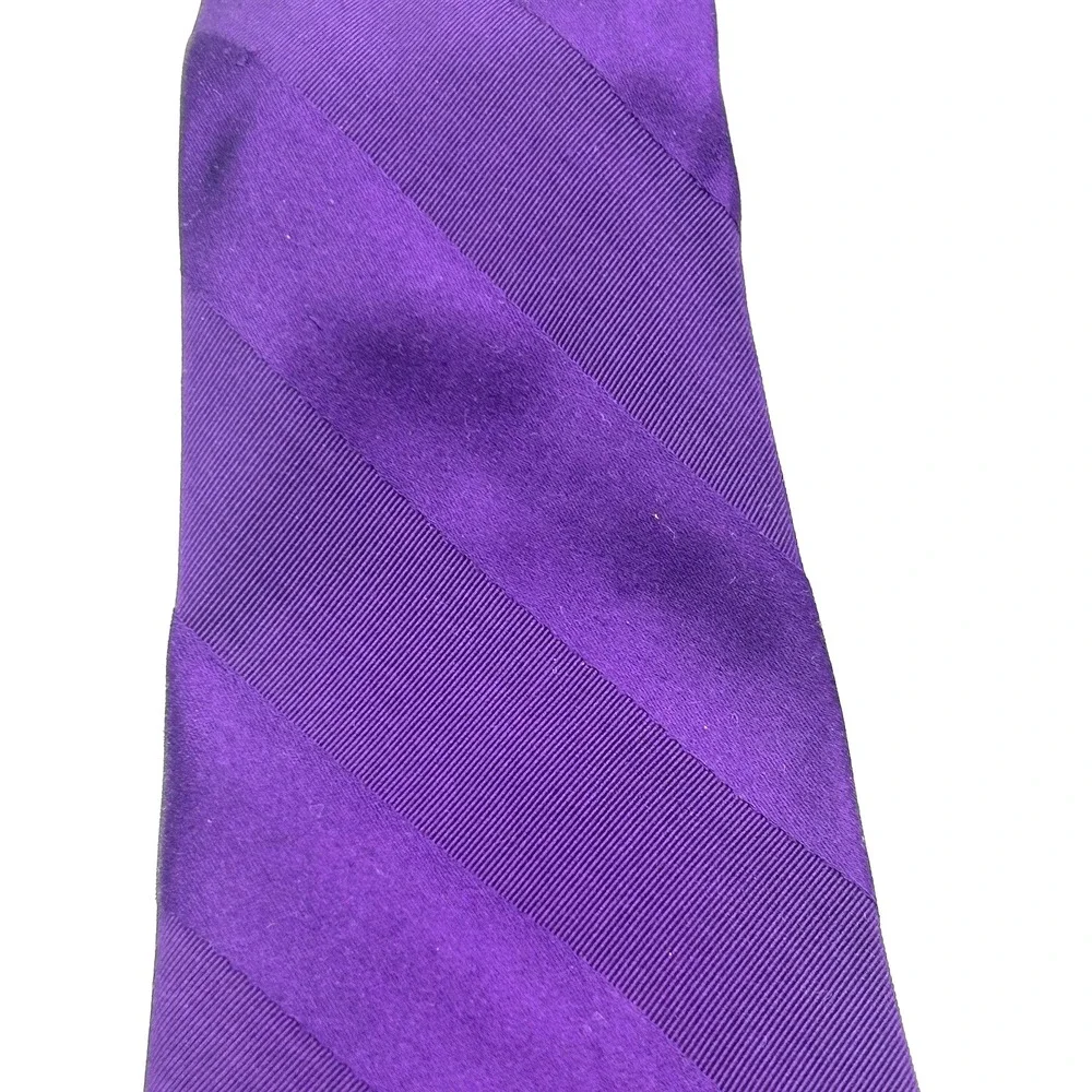 Express Men's Neck Tie Purple on Purple Textured‎ Stripe 3.5 Width 60 Length